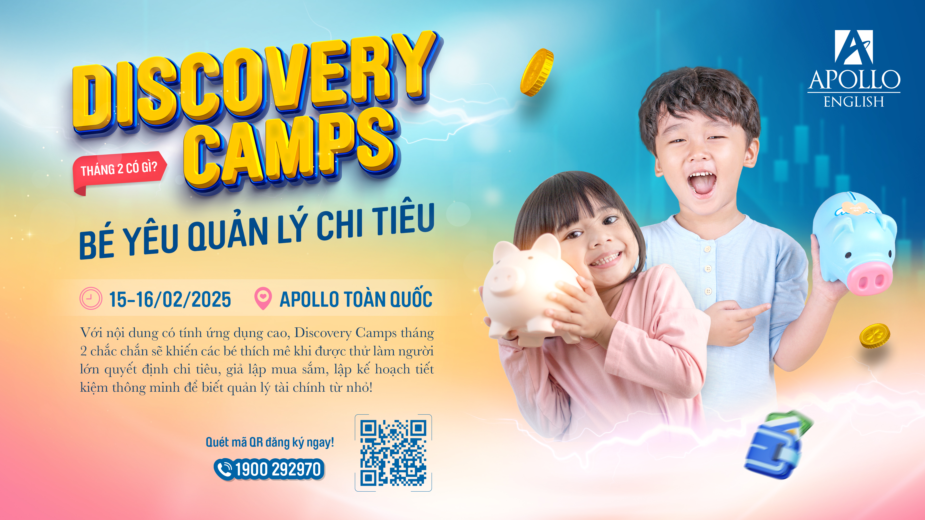 LÀM GIÀU TRẢI NGHIỆM CHO BÉ CÙNG DISCOVERY CAMP THÁNG 2!
